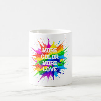 Caneca De Café Desenho do Mês do Orgulho com Explosão de Arco-íri