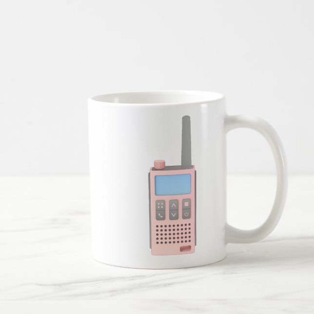 Caneca De Café Desenho do moderno walkie talkie (Direita)