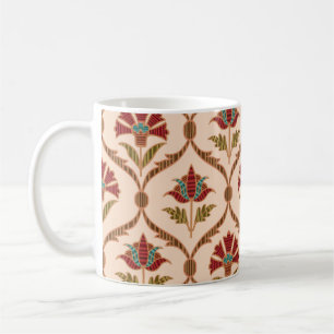 Caneca De Café desenho do padrão de colheita abstrato ornamental,