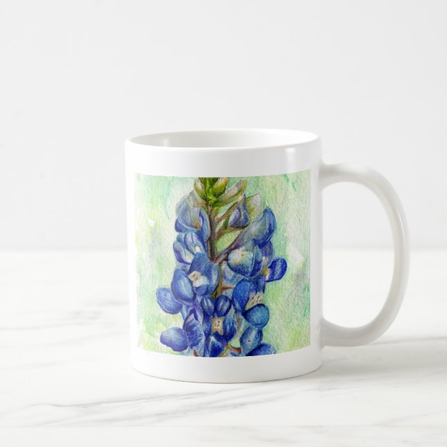 Caneca De Café Desenho do Wildflower do Bluebonnet de Texas (Direita)
