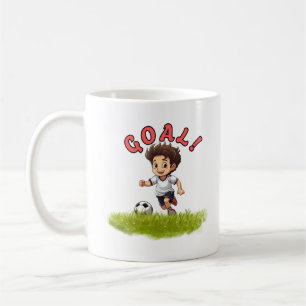 Caneca De Café Desenho Esportivo de Futebol Infantil Fofo