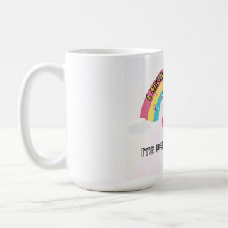 Caneca De Café Desenho mágico de unicórnio com arco-íris para can