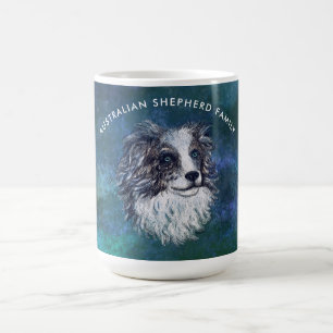 Caneca De Café Desenho pastor australiano