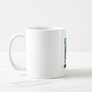 Caneca De Café Desenho Vetorial Arco-íris de Cabelo Desgrenhado d