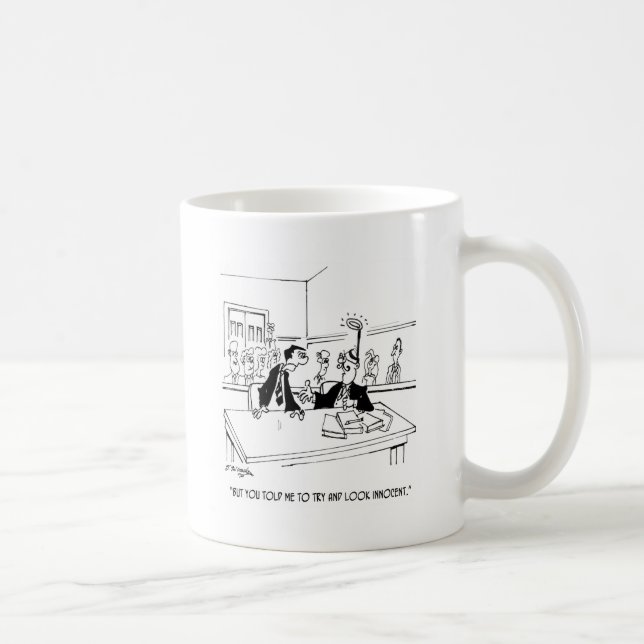 Caneca De Café Desenhos animados 5299 do advogado (Direita)