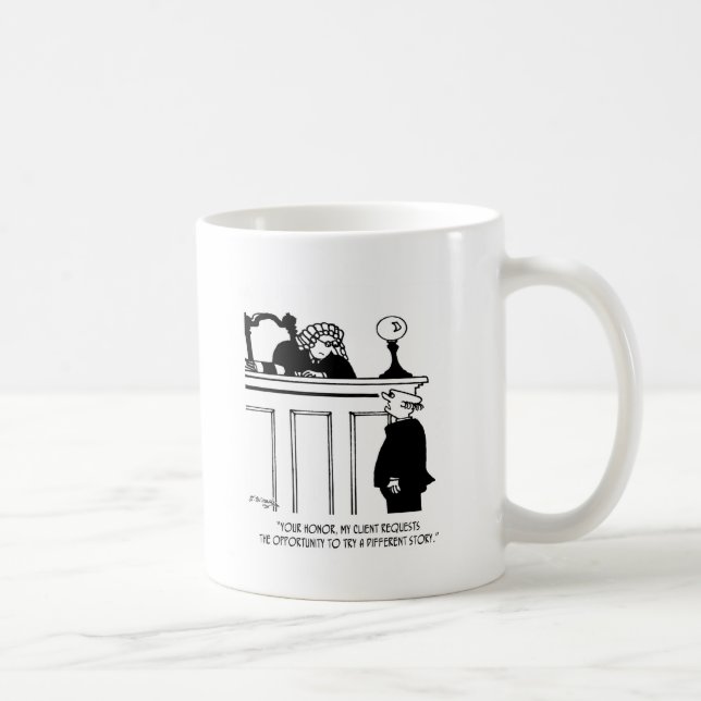 Caneca De Café Desenhos animados 5496 do advogado (Direita)