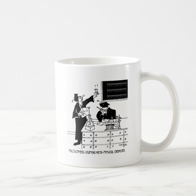Caneca De Café Desenhos animados 6047 da filosofia (Direita)