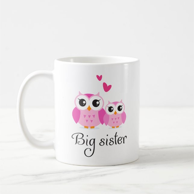 Caneca De Café Desenhos animados bonitos da irmã mais nova da (Esquerda)