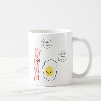 Caneca De Café Desenhos animados bonitos do bacon e do ovo