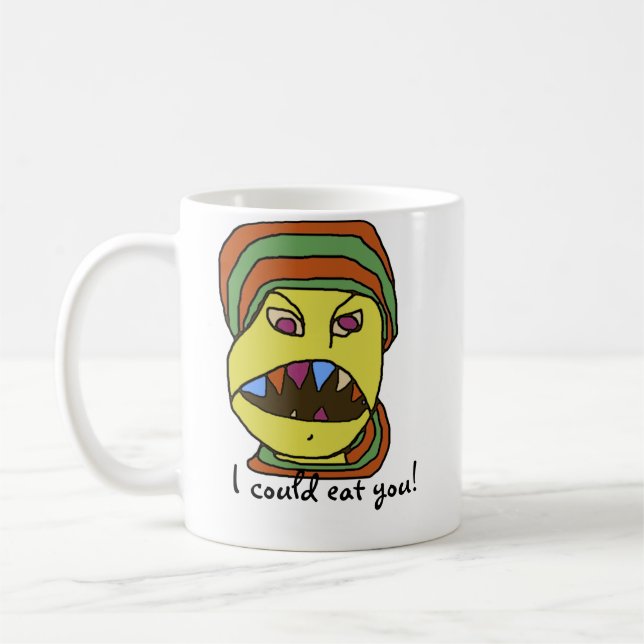 Caneca De Café Desenhos animados com fome dos ESQUISITOS (Esquerda)