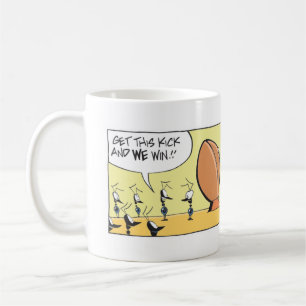 Caneca De Café Desenhos animados da formiga do futebol do pântan