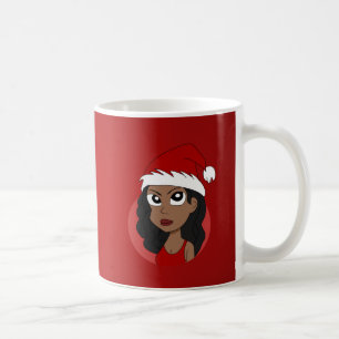 Caneca De Café Desenhos animados da menina do Natal