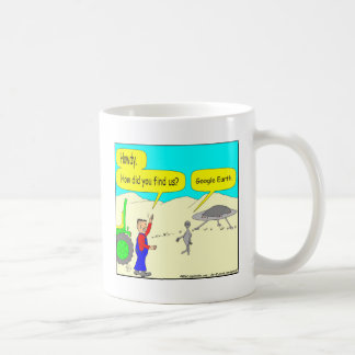 Caneca De Café Desenhos animados de 280 Google Earth na cor