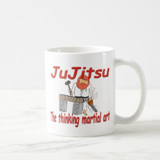Caneca De Café Desenhos animados de pensamento da arte marcial do