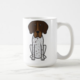 Caneca De Café Desenhos animados do cão de Braque Francais