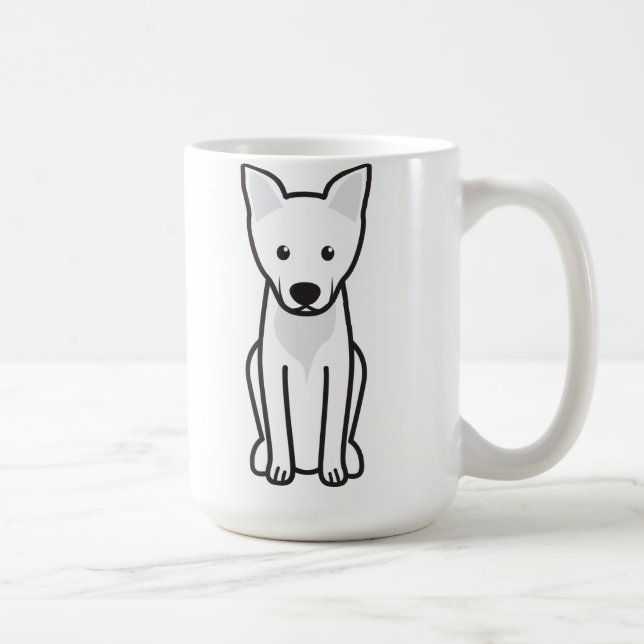 Caneca De Café Desenhos animados do cão de Carolina (Direita)