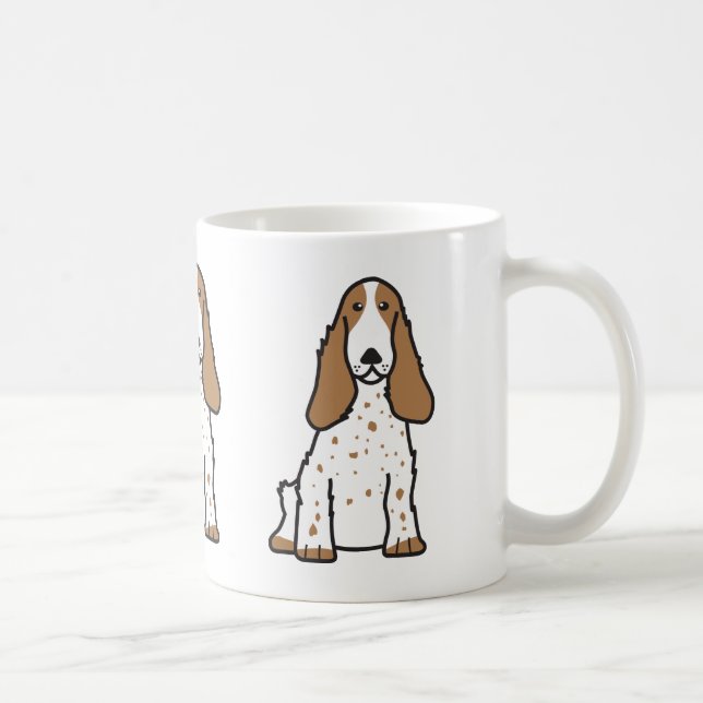 Caneca De Café Desenhos animados do cão de cocker spaniel do (Direita)