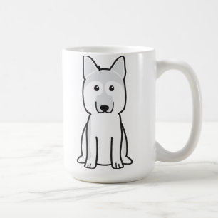 Caneca De Café Desenhos animados do cão de german shepherd