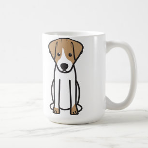 Caneca De Café Desenhos animados do cão de Jack Russell Terrier