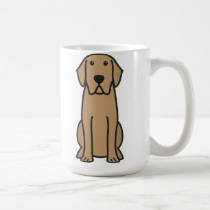 Caneca De Café Desenhos animados do cão de labrador retriever