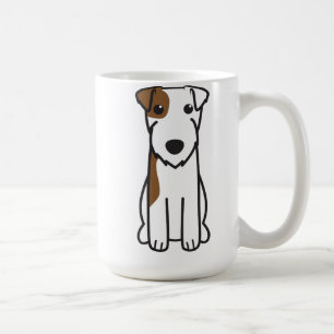 Caneca De Café Desenhos animados do cão de Russell Terrier do