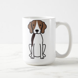 Caneca De Café Desenhos animados do cão do Coonhound do