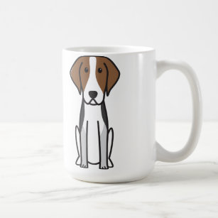 Caneca De Café Desenhos animados do cão do Foxhound americano
