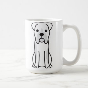 Caneca De Café Desenhos animados do cão do pugilista de Bull