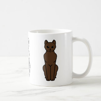 Caneca De Café Desenhos animados do gato de Havana Brown