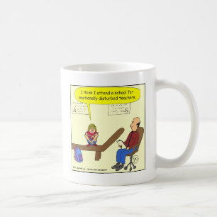 Caneca De Café desenhos animados emocionalmente perturbados de