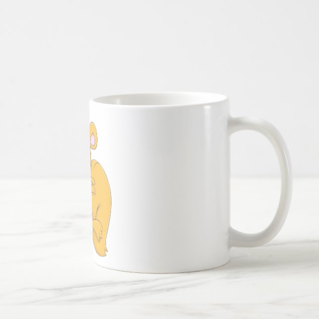 Caneca De Café Desenhos animados felizes do esquilo (Direita)