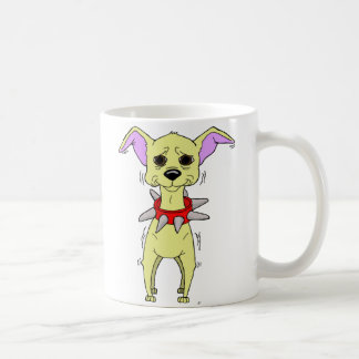 Caneca De Café Desenhos animados nervosos da chihuahua