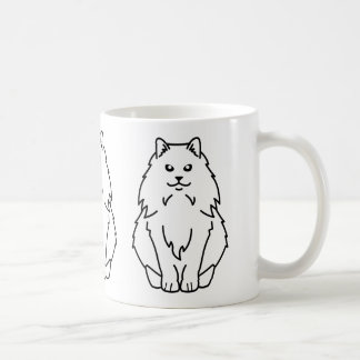 Caneca De Café Desenhos animados noruegueses do gato da floresta