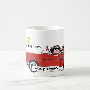 Caneca De Café Desenhos animados personalizados amante do carro