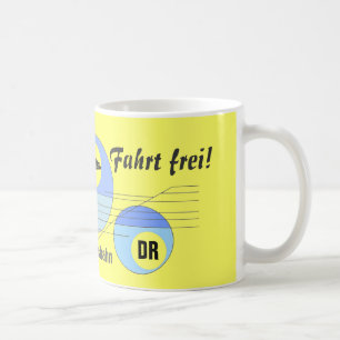 Caneca De Café Desenhos de ferrovia de império DDR