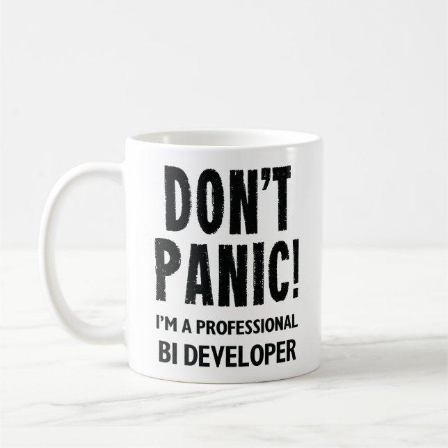 Caneca De Café Desenvolvedor do BI (Esquerda)