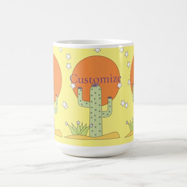 Caneca De Café Desert Cactus Sun Thunder_Cove (Centro)