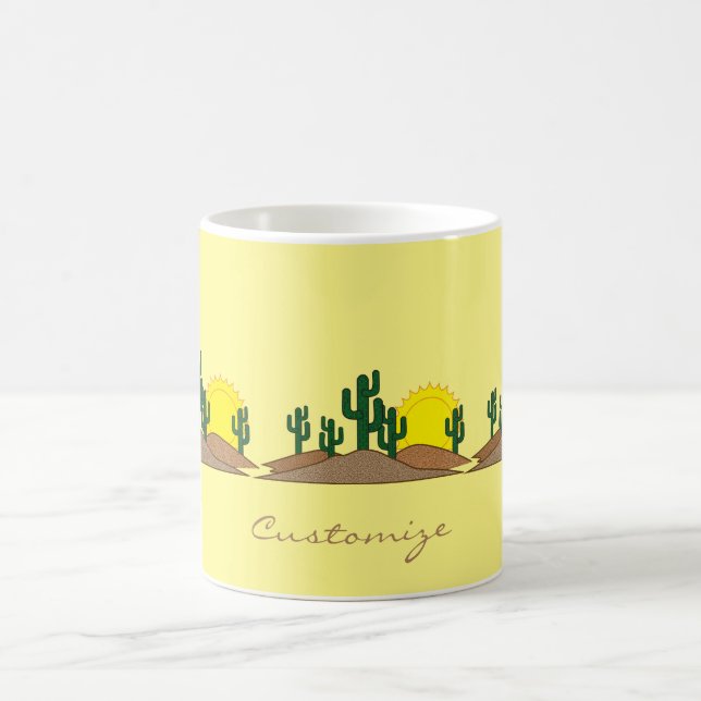 Caneca De Café Desert Cactus Sunset Thunder_Cove (Centro)