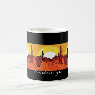 Caneca De Café Desert Cactus Sunset Thunder_Cove