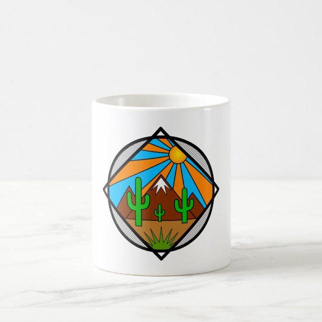 Caneca De Café Desert Design Mug (Centro)