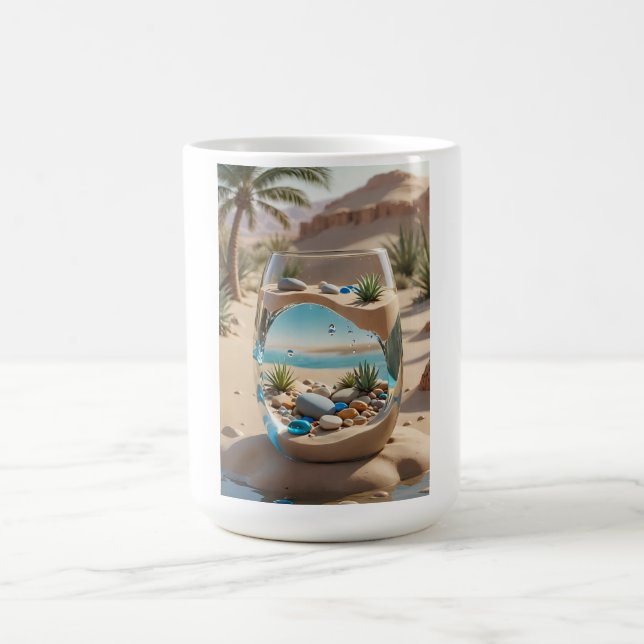 Caneca De Café Desert Oasis Glass Mug (Centro)