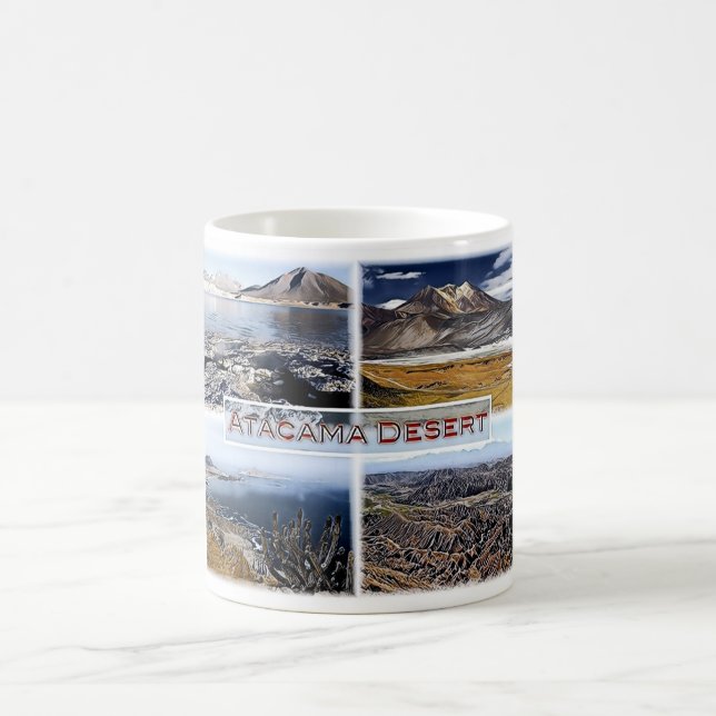 Caneca De Café Deserto de Atacama - Chile - Mosaico - (Centro)