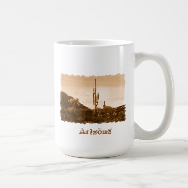 Caneca De Café deserto em sépia, Arizona (Direita)