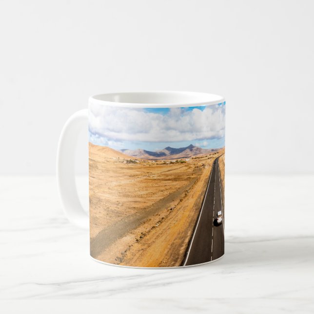 Caneca De Café Desertos | Ilhas Canárias, Espanha (Frente Esquerda)