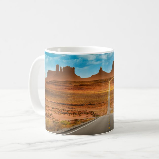 Caneca De Café Desertos | Monument Valley, Utah (Frente Esquerda)