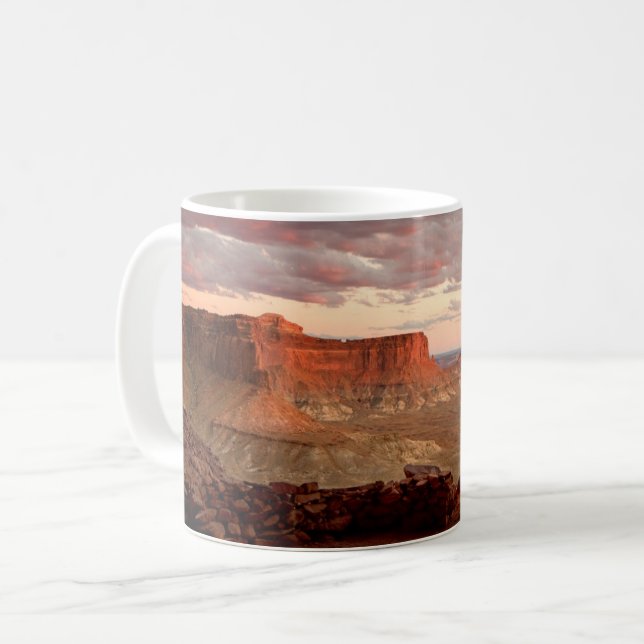 Caneca De Café Desertos | Parque Nacional Canyonlands Utah (Frente Esquerda)