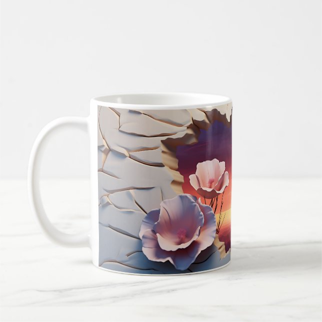 Caneca De Café Desfiladeiro 3D na design de Dusk (Esquerda)