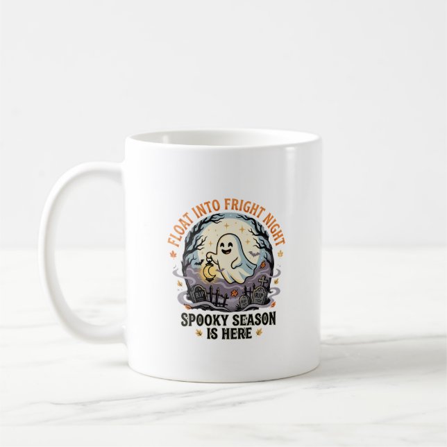 Caneca De Café Desfile da Lua Fantasma de Halloween (Esquerda)