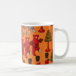 Caneca De Café Desfile de Brinquedos de Natal Antigos 1907 Revist