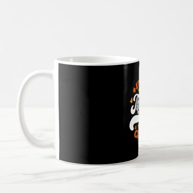 Caneca De Café desfrutar comida de ação de graças peru grato  (Esquerda)